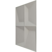 Ekena Millwork 5 8 W 5 8 H Tellson Endurawall Декоративен 3Д wallиден панел, Ultracover Satin Blossom White White