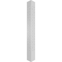 Ekena Millwork 8 W 10'H Craftsman Classic Square Non-Tapered Paisley Fretwork Column W Стандарден капитал и стандардна база
