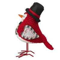 Начин да ја прославите птицата за ткаенини за Денот на вineубените со декорација на таблети со црна капа, 7 “