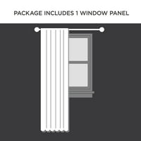 Домашна суштина Пејџ Сина единечна чиста шипка за џеб прозорец завеса, 54 ”96”
