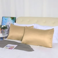 Уникатни поволни цени сет на свиленкаста сатенска перница за кутии ја опфаќа кралицата на карамел