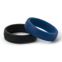 HR црно-сино силиконски прстени, 2-пакет