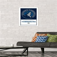 Минесота Тимбервулфс - Лого Ѕид Постер, 14.725 22.375