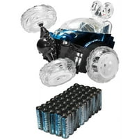 Cobra RC Toys Далечински управувач Луна трик автомобил без вградена моќност и супер тешка кутија за вредност на батеријата