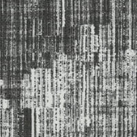 Loomaknoti aysal Atern 3 '5' Апстрактна килим во затворен акцент сив крем