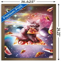 Џејмс Букер-Вселенски Пица Мачка Ѕид Постер, 14.725 22.375