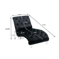 Aukfa Velvet Chaise Lounge- Копчето за време