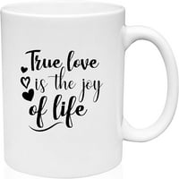 Кафе Кригла Вистинска Љубов е Радоста На Животот Односи Бело Кафе Кригла Смешни Подарок Чаша