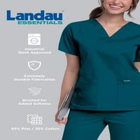 Landau опуштено вклопени џебови чистење на врвот
