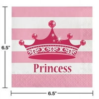 Розова Принцеза Кралско Семејство-Салфетки За Ручек