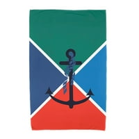 Едноставно Дејзи 30 60 Геометриски пешкир на плажа на сидро знаме