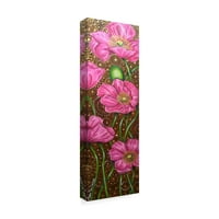 Трговска марка ликовна уметност „Долги розови афиони“ платно уметност од Чери Ро Дирксен