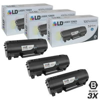 Компатибилни замени за lexmark 52d1h 3pk Hy Black Laser Toner Castridges за Lexmark MS810DE, MS810DN, MS810DTN, MS810N, MS811DN,