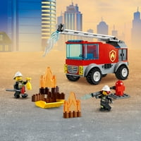 Градски Камион За Противпожарна Скала 60280забавна Играчка За Градење Пожарникари За Деца