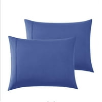 Слатка домашна колекција серија за кревети - Дополнителен мек микрофибер длабок џеб -лист сет - Royal Blue, Full