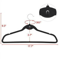 Smilemart Non Slip Space Space Prastic и Motal Clothing Hangers, пакет