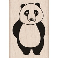 Херој уметност монтиран гумени марки 3 x3 -срамежлива панда