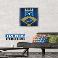 Ројалс во Канзас Сити - постер за wallидови на лого, 14.725 22.375