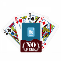Тој Хелиум Чек Елемент Наука Ѕиркаат Покер Играње Карти Приватна Игра