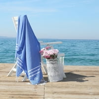 Линум Домашен Текстил Алара Персонализирана Турска Пешкир За Плажа Пестемал