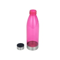 Главни места Oz розова пластична шише со вода со капаче за завртки
