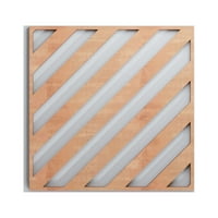 Ekena Millwork 3 8 W 3 8 H 3 8 T Мал Ротвел Декоративен фрет -woodиден панел, цреша