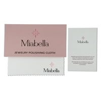 Miabella Women 2- Carat T.G.W. Создаден сино -бел сафир Стерлинг Сребрен кросовер прстен
