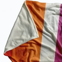Едноставно Дејзи инклузивно лезбејско знаме на гордоста, фрли ќебе, разнобојно, мало фрлање