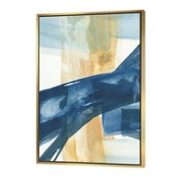 DesignArt 'Indigo панел III' Glam Modern Framed Canvas