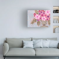 Регина Мур „Чајни розови цветни цвеќиња II“ платно уметност
