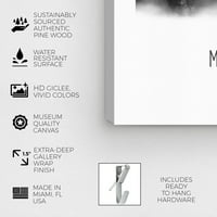 Студиото Винвуд Студио и Скајлинис Wallидни уметности платно го отпечати „Мемфис акварел“ во градовите на САД - црно, бело