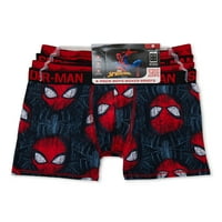 Marvel Boys Spider Man Boxer krists hurpeece, пакет, големини 4-10