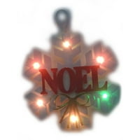 Време на одмор Божиќни светла Снегулка метал виси декор со LED и тајмер