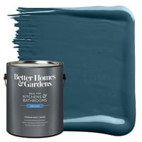 Подобри домови и градини за внатрешна боја и буквар, Teal Grotto Blue, галон, полу-сјај