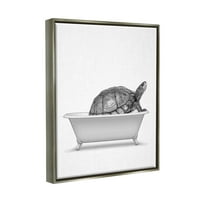 Tuphell Industries tortoise капење во када море живот животни и инсекти Сликање сив пловиј врамен уметнички печатен wallид