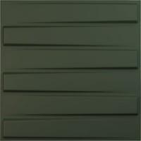 Ekena Millwork 5 8 W 5 8 H Keyes Endurawall Декоративен 3Д wallиден панел, Ultracover Satin Hunt Club Green