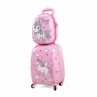 Детски цртани модели за багаж, сет, носете куфер поставени за момчиња и девојчиња, еднорог