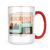 Неонблонд САД РЕКИ Охлоконе река-Џорџија кригла подарок за љубителите На Кафе Чај