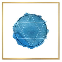 DesignART 'Света геометрија и симбол на алхемија III' Боемјан и еклектичен врамен платно wallид уметност