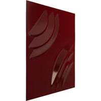 Ekena Millwork 7 8 W 7 8 H artisan endurawall Декоративен 3Д wallиден панел, сјај Мерлот