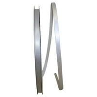 Reliant Ribbon Single Face Satin All Iim Iimition Silver Polyester Ribbon, 3600 0,25
