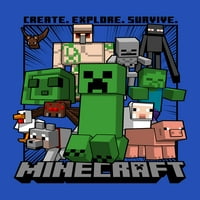 Minecraft на момчињата за лиценца, а не да биде маица со краток ракав