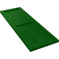 Екена Милхаурд 1 2 W 37 H TRUE FIT PVC, четири ролетни за табли со табла-n-batten, виридијански зеленило