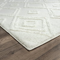 Обединети ткајачи на Америка Квинсленд Геометриски, модерен килим со рачно изработена област, 15 '12,5'