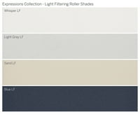 Колекција за прилагодени изрази, ролери за филтрирање на безжична светлина, сина, должина од 3 8 ширина 48