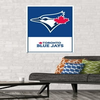 Торонто Блу ​​aysејс - постер за wallидови на лого, 22.375 34