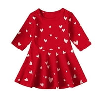 Shpwfbe Облека Мало Бебе Девојче Денот На Вљубените Принцеза Фустан Обични Деца Подароци За Момчиња И Девојчиња