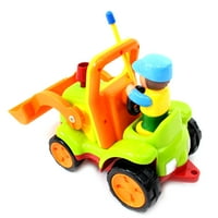 4 Цртан филм РЦ градежен камион играчки за далечински управувач за мали деца играат возило