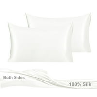 Уникатни поволни цени мама природна свила перници бел крал