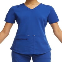 Scrubstar Cultimate Stretch Twill Criss Cross V-Neck Scrub Top WM12T900A